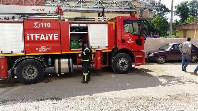 Fatsa&rsquo;da Korkutan Yangın 1