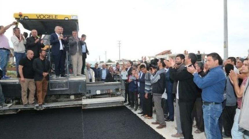 &Ccedil;ivril&rsquo;de Sıcak Asfalt &Ccedil;alışmaları Başladı