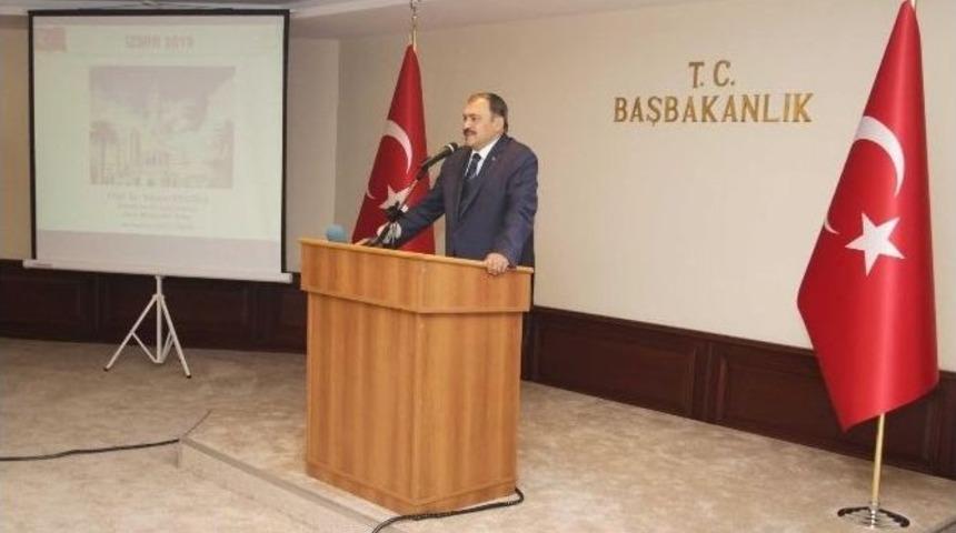 Bakan Eroğlu, Başbakanlık Ofisinde İzmir Projelerini Tanıttı