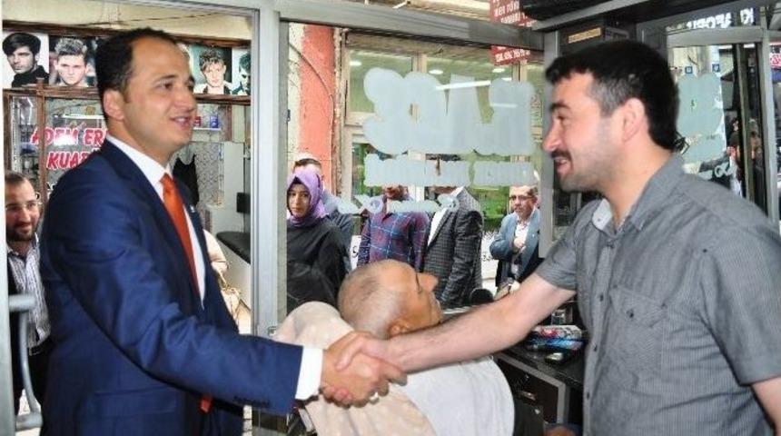 Milletvekili &Uuml;r&uuml;n Uzun &Ccedil;arşı Esnafını Ziyaret Etti