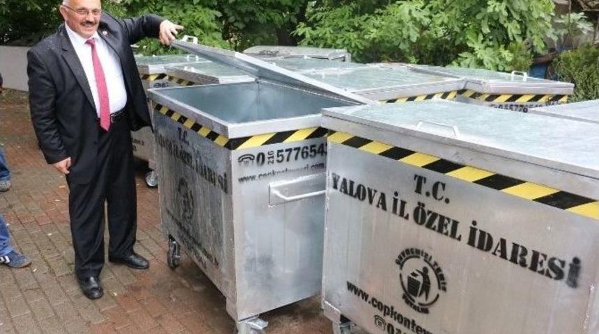 &Ouml;zel İdare&rsquo;den K&ouml;ylere 300 Adet &Ccedil;&ouml;p Konteynırı