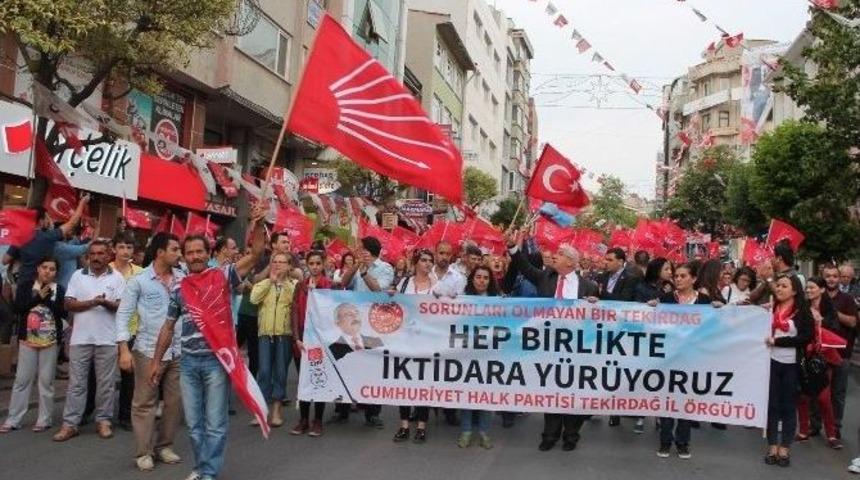Chp Tekirdağ&rsquo;dan &lsquo;iktidara Y&uuml;r&uuml;ş&rsquo; Etkinliği