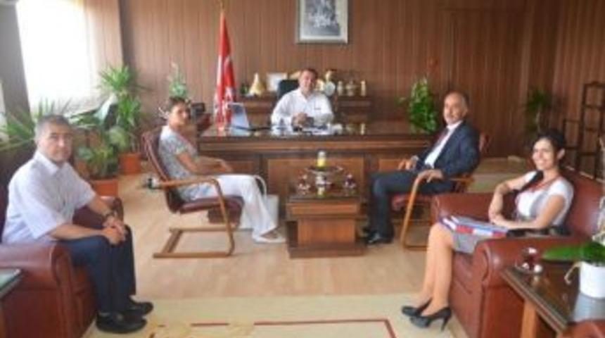 Saha Ziyareti Grubu Milli Eğitim M&uuml;d&uuml;rl&uuml;ğ&uuml;n&uuml; Ziyaret Etti