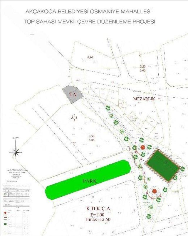 Ak&ccedil;akoca Belediyesi Osmaniye Mahallesine Yeni Futbol Sahası Kazandırıyor 1
