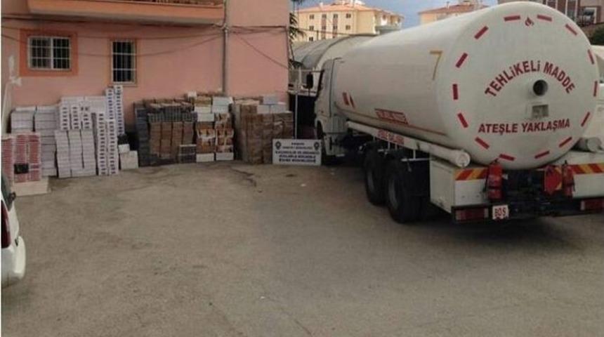 Lpg Tankerinde 205 Bin Ka&ccedil;ak Sigara Operasyonu