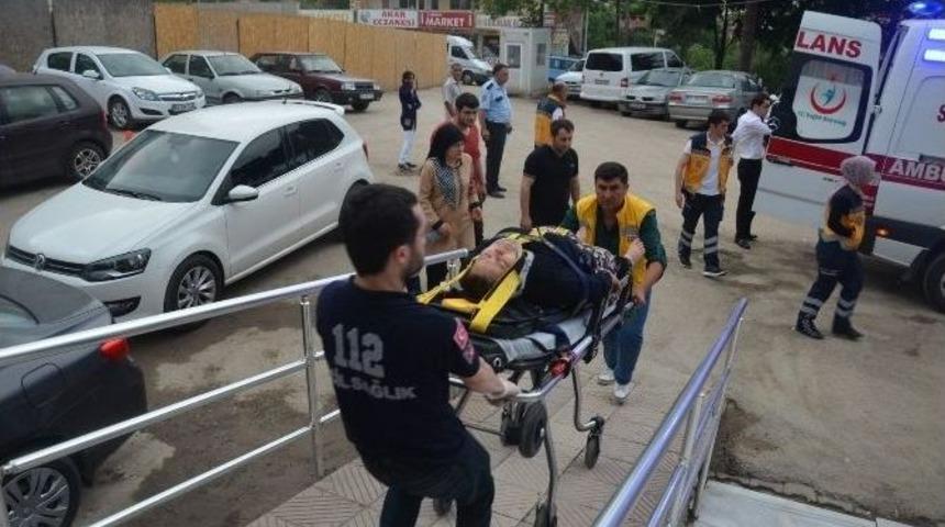 Ağa&ccedil;tan Arkadaşının &Uuml;zerine D&uuml;şen Kadın Yaralandı