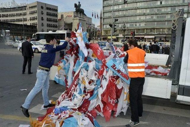 Başkent’te Seçim Afiş Ve Pankart Toplama Seferberliği