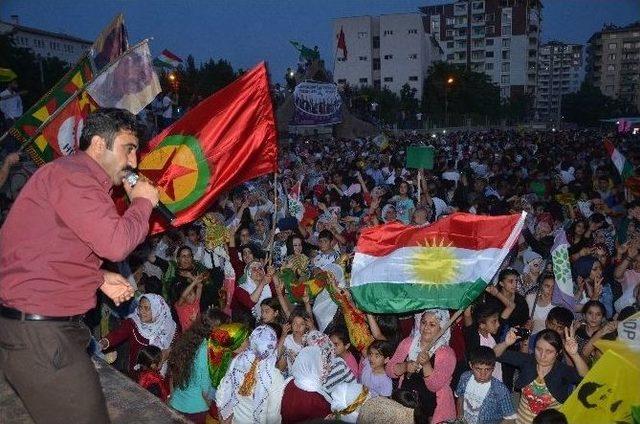 Hdp’nin Barajı Geçmesi Silvan’da Kutlandı