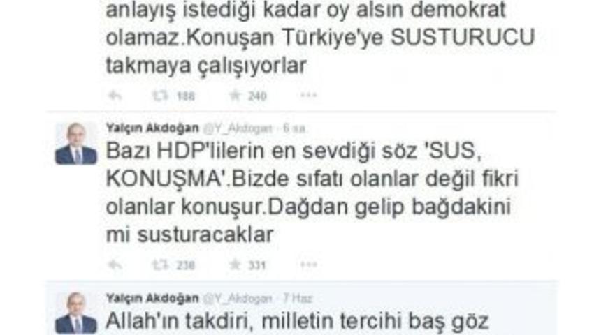 Akdoğan: "dağdan Gelip Bağdakini Mi Susturacaklar?"