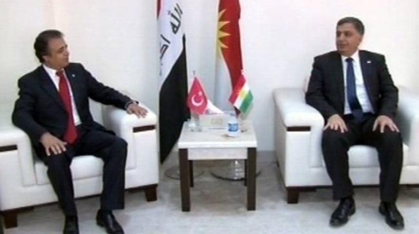 Azizoğlu, K&uuml;rdistan B&ouml;lge Y&uuml;ksek &Ouml;ğretim Bakanı Yusuf Goran İle G&ouml;r&uuml;şt&uuml;