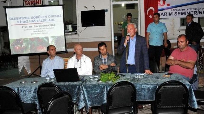 Kiraz &Uuml;reticilerine Tarım Semineri