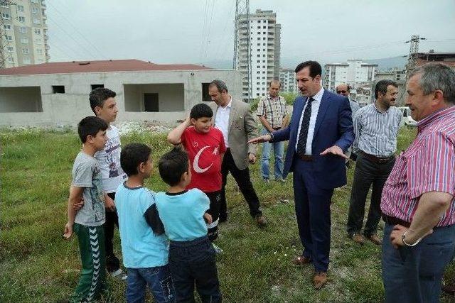 Başkan Tok’tan Çocuklara ’halı Saha’ Sözü