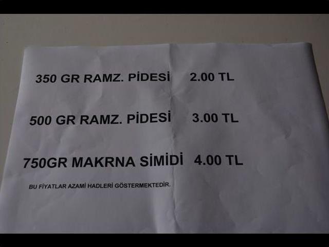 Ramazan Pidesine Zam Yok