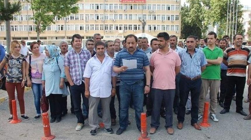 İşten &Ccedil;ıkarılan İş&ccedil;ilerden Valilik &Ouml;n&uuml;nde A&ccedil;ıklama