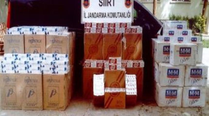 Siirt&rsquo;te 35 Bin 970 Paket Ka&ccedil;ak Sigara Ele Ge&ccedil;irildi