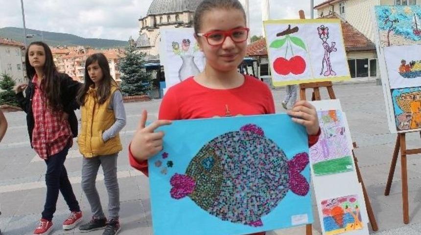 Akdağmadeni Namık Kemal Ortaokulu Resim Sergisi A&ccedil;tı