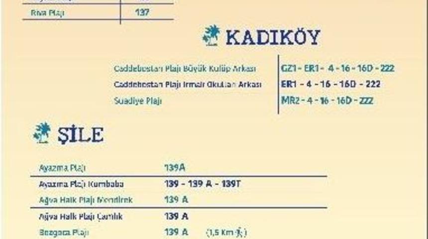 İett&rsquo;den &rsquo;plaj&rsquo; Rotası