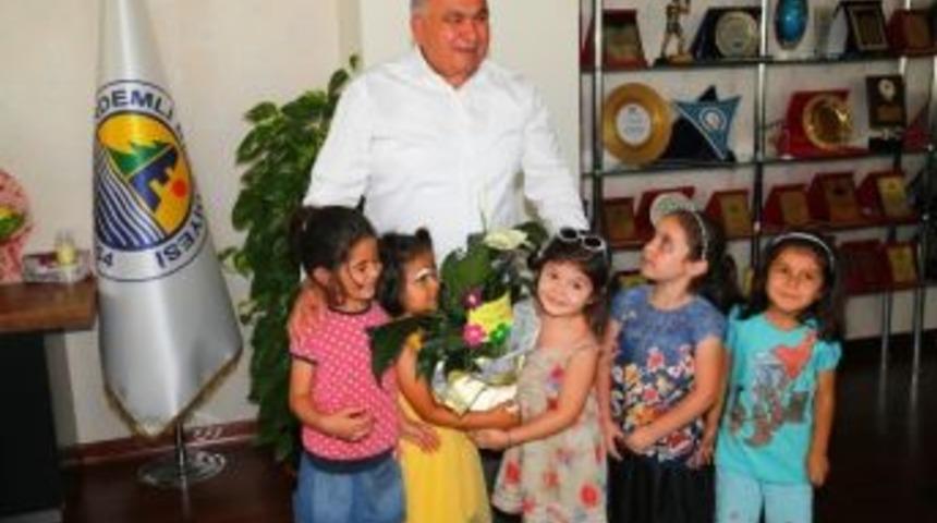 Miniklerden Başkan Tollu&rsquo;ya Ziyaret