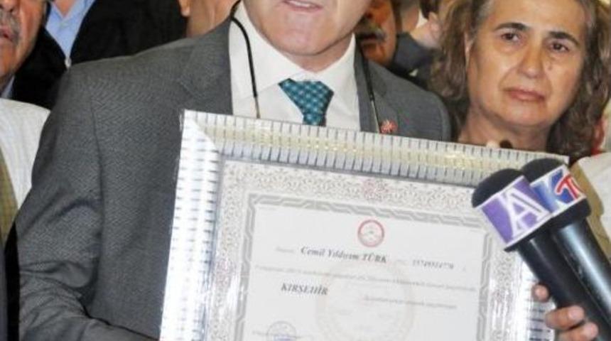 Mhp Kırşehir Milletvekili Yıldırım T&uuml;rk, Mazbatasını Aldı