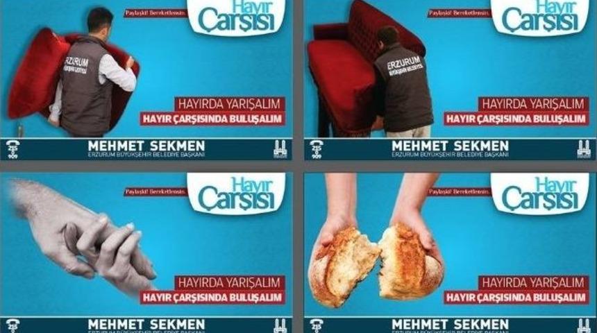 B&uuml;y&uuml;kşehir Belediyesi Hayır &Ccedil;arşısı Faaliyete Başladı