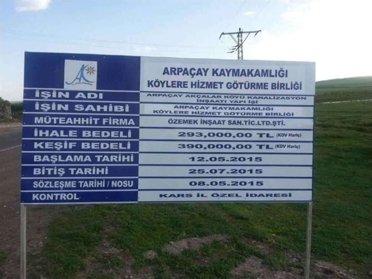 Ak&ccedil;alar K&ouml;y&uuml; Kanalizasyon Şebekesini Kavuşuyor