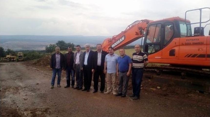 Başkan Musa Yılmaz Hisarcık&rsquo;ta Yol Yapım &Ccedil;alışmalarını Yerinde İnceledi