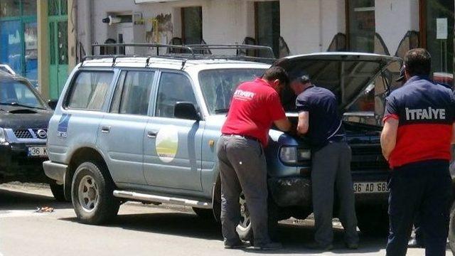 Kars&rsquo;ta Gaz Ka&ccedil;ıran Ara&ccedil; Paniğe Neden Oldu 1