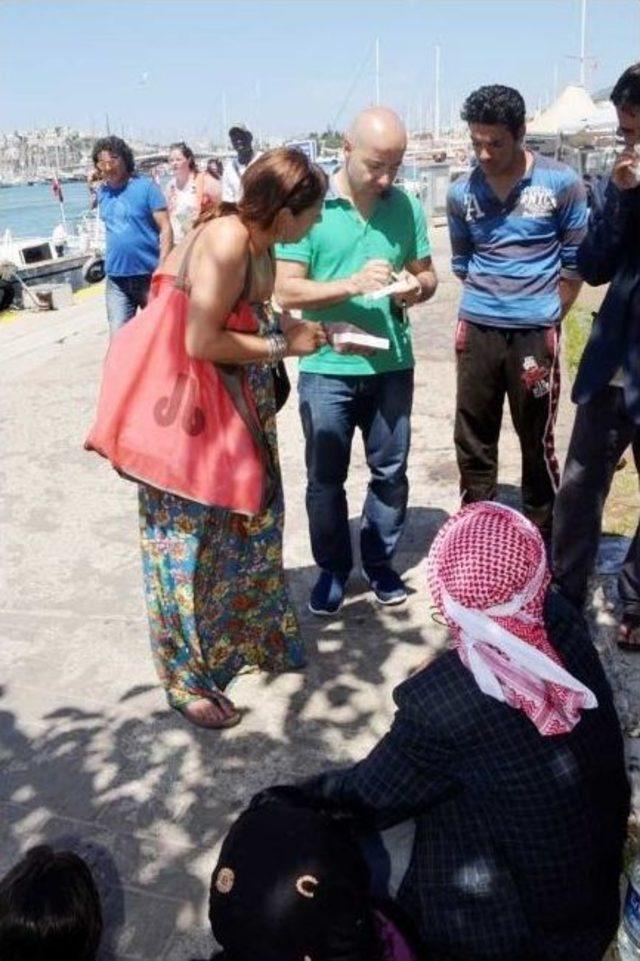 (&ouml;zel Haber) İngiliz Turistten Suriyeli M&uuml;lteciye İla&ccedil; Yardımı 2