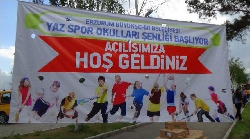 Erzurum&rsquo;da Yaz Spor Okulları Şenliği Başladı