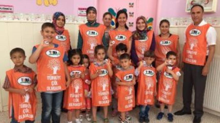 Anaokulu &Ouml;ğrencilerine &ldquo;minik Tema&rdquo; Rozeti