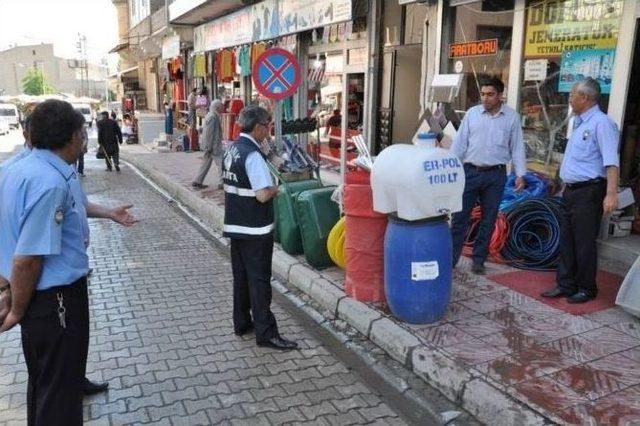 Ruhsat Ve Kaldırım İşgali Denetimi Yapıldı