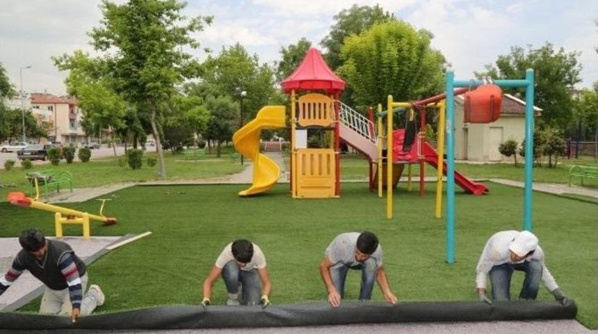 Kocasinan &Ccedil;ocuk Oyun Alanlarını &Ccedil;imlendirdi