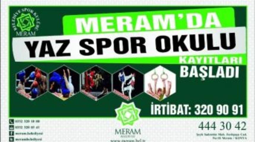 Meram&rsquo;da Yaz Spor Okulu Kayıtları S&uuml;r&uuml;yor