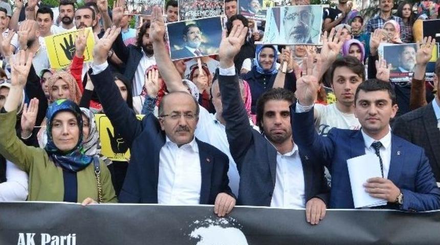 Mursi&rsquo;ye İdam Kararı Trabzon&rsquo;da Protesto Edildi