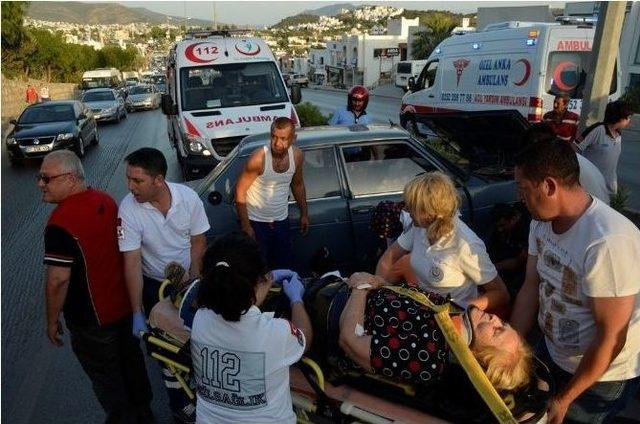 Bodrum’da Trafik Kazası: 2 Yaralı