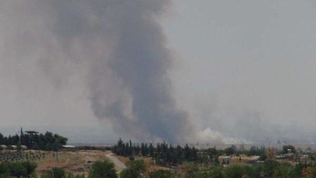 Kilis'in Suriye Sınırında Dumanlar Yükselmeye Başladı