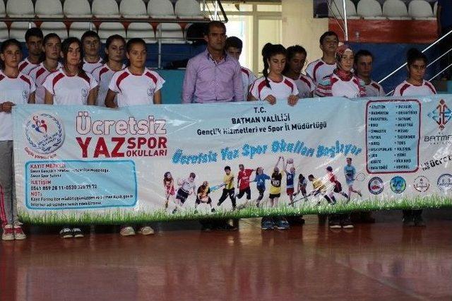 Sason’da Yaz Spor Okulları Start Verdi