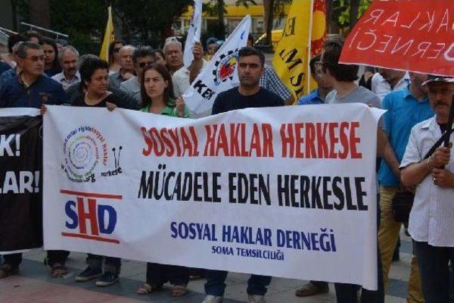 Soma'da Ayşegül Öğretmene Destek Eylemi