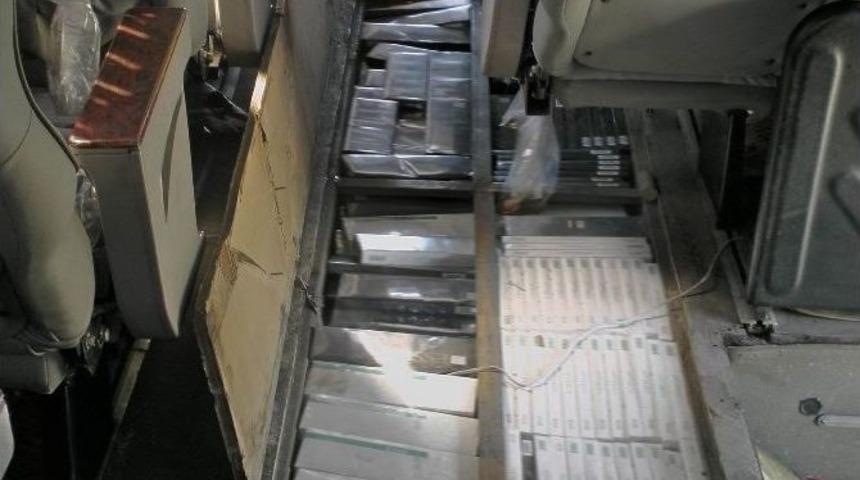 Erzincan&rsquo;da Bin 720 Paket Ka&ccedil;ak Sigara Ele Ge&ccedil;irildi