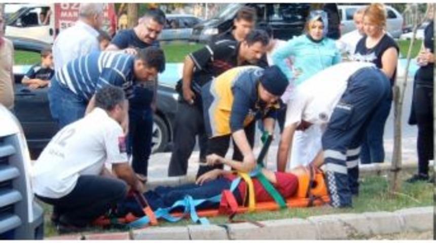 Otomobilin &Ccedil;arptığı Bisiklet S&uuml;r&uuml;c&uuml;s&uuml; Yaralandı