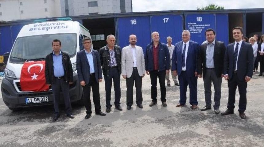 Boz&uuml;y&uuml;k Belediyesine Cenaze Nakil Aracı Bağışlandı