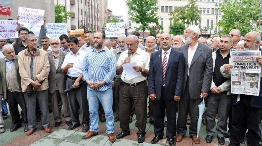 Eskişehir&rsquo;de Mursi&rsquo;ye Destek Eylemi
