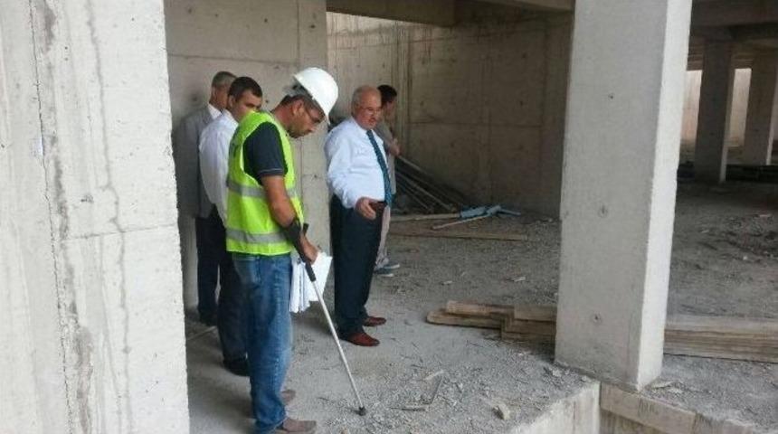 Başkan Kocamaz, Otistik &Ccedil;ocuklar Eğitim Merkezi İnşaatını İnceledi