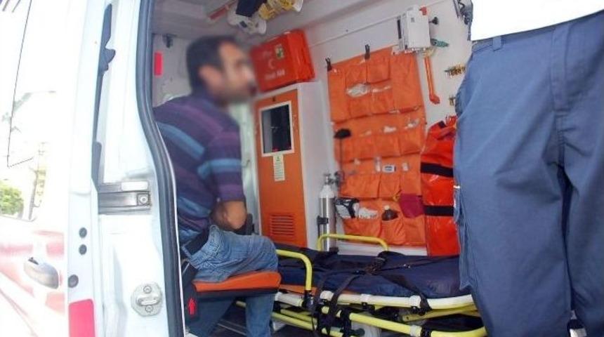 Adıyaman&rsquo;da Alkoll&uuml; Şahıs Kendine Zarar Verdi