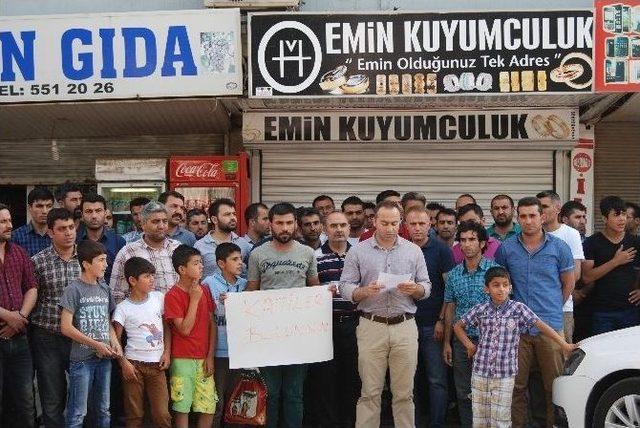 İdil Esnafı Öldürülen Kuyumcu İçin Yürüdü