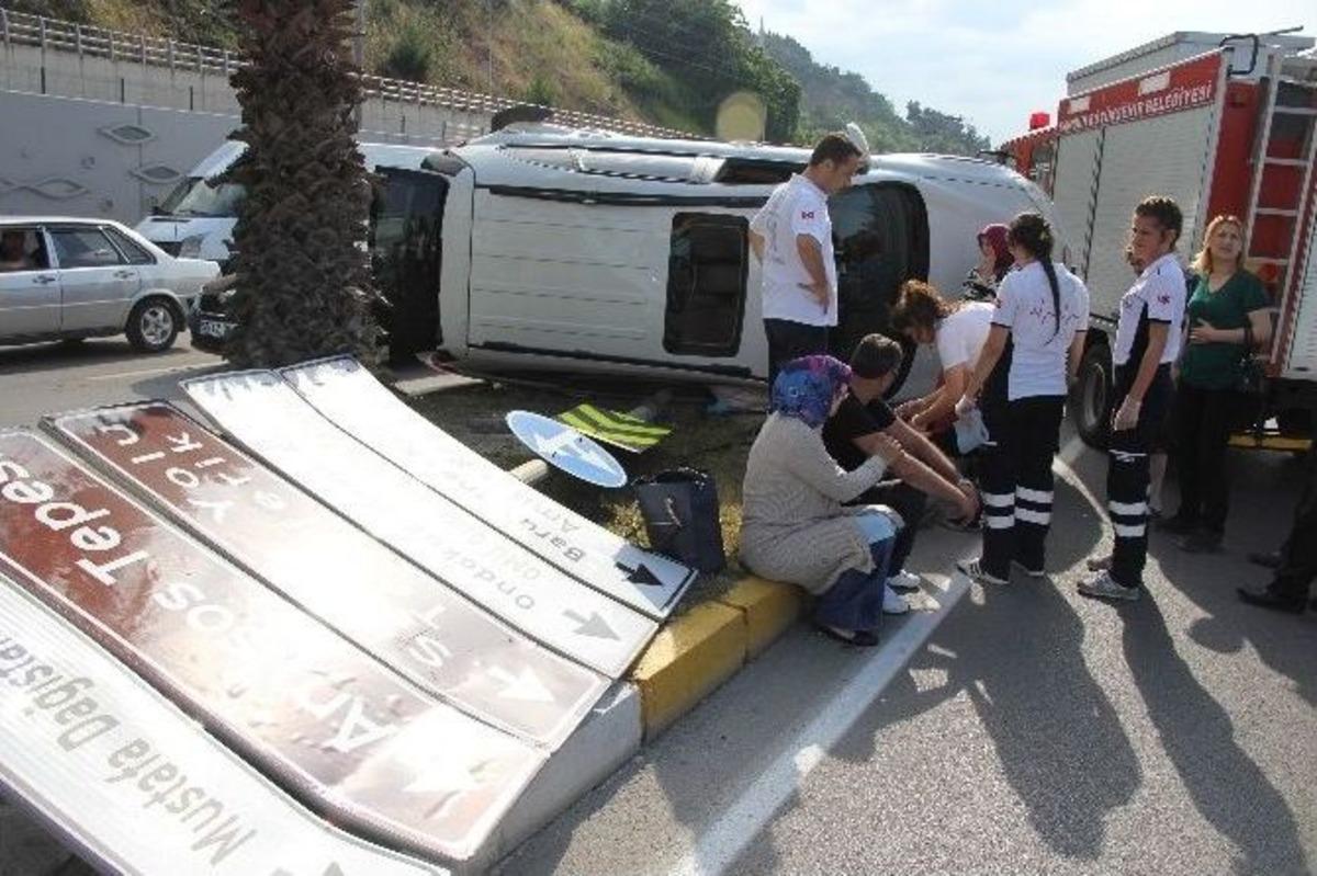 Samsun&rsquo;da Trafik Kazası: 4 Yaralı