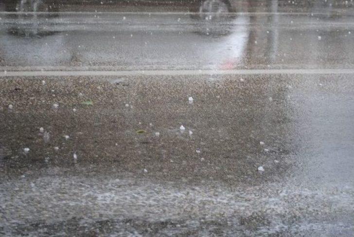 Amasya’ya Ceviz Büyüklüğünde Dolu Yağdı G4