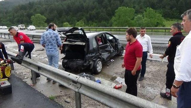 Bolu’da Trafik Kazası: 1 Yaralı