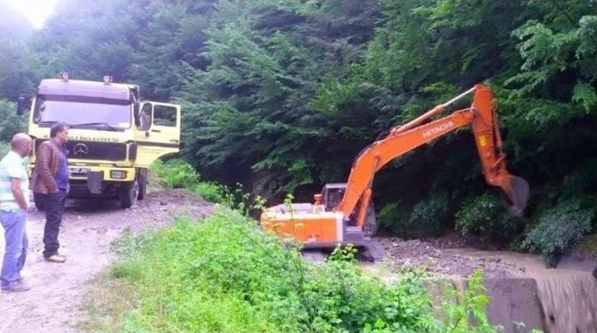 Kaşnaşlı Belediyesi Sel Afetine Karşı Tedbir Alıyor