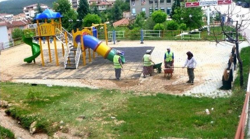 Sel Basan Parkı Kadın İş&ccedil;iler Temizledi